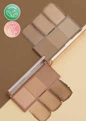 I'm Meme Palette - Afternoon Tea Contour | Frozen Choco, Bronzer Palette for Face & Cheeks, Matte Powder Bronzer, Natural Makeup, Buildable Coverage, Light to Medium, For Cool Tone Skin, 0.4oz