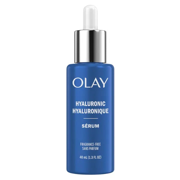 Olay Hyaluronic Hydrating Serum, Hydrating,Cleansing, Moisturizing Fragrance-Free - 1.3 Fl Oz