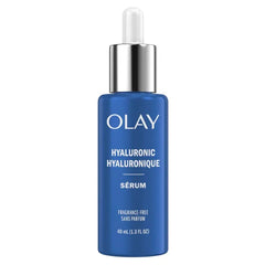 Olay Hyaluronic Hydrating Serum, Hydrating,Cleansing, Moisturizing Fragrance-Free - 1.3 Fl Oz