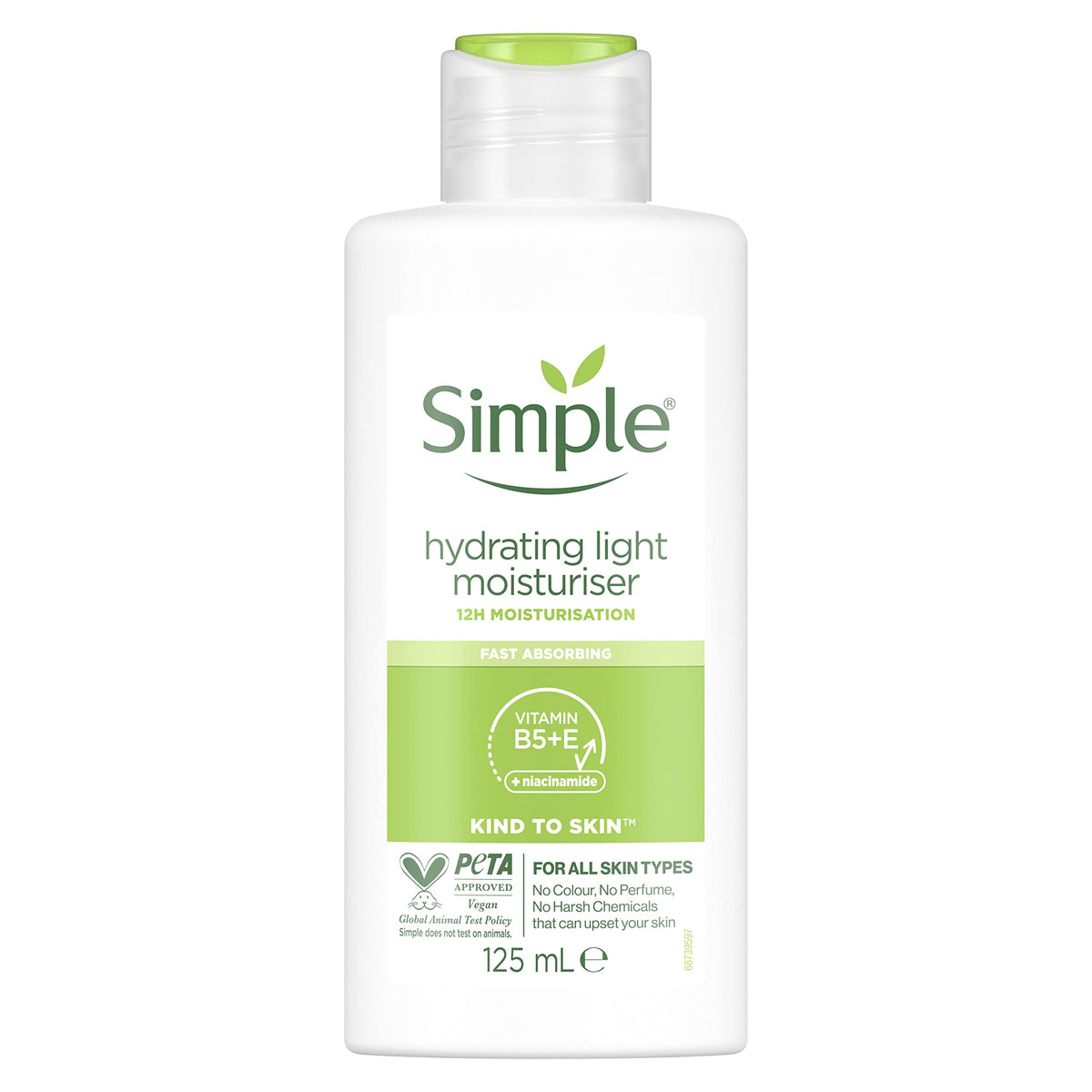 Simple Kind to Skin Hydrating Light Moisturiser UK’s #1 facial skin care brand* for 12-hour moisturisation - 125 ml