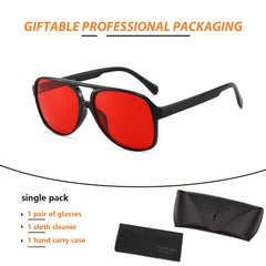 Freckles Mark Vintage Retro 70s Sunglasses for Women Men Classic Large Squared Aviator Frame UV400 Trendy Orange Glasses