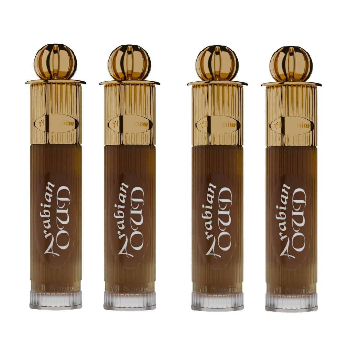 Al-Nuaim Gold Series Ameer Al Oudh Attar Roll On for Men & Women - Pack of 4 (6ml Each)