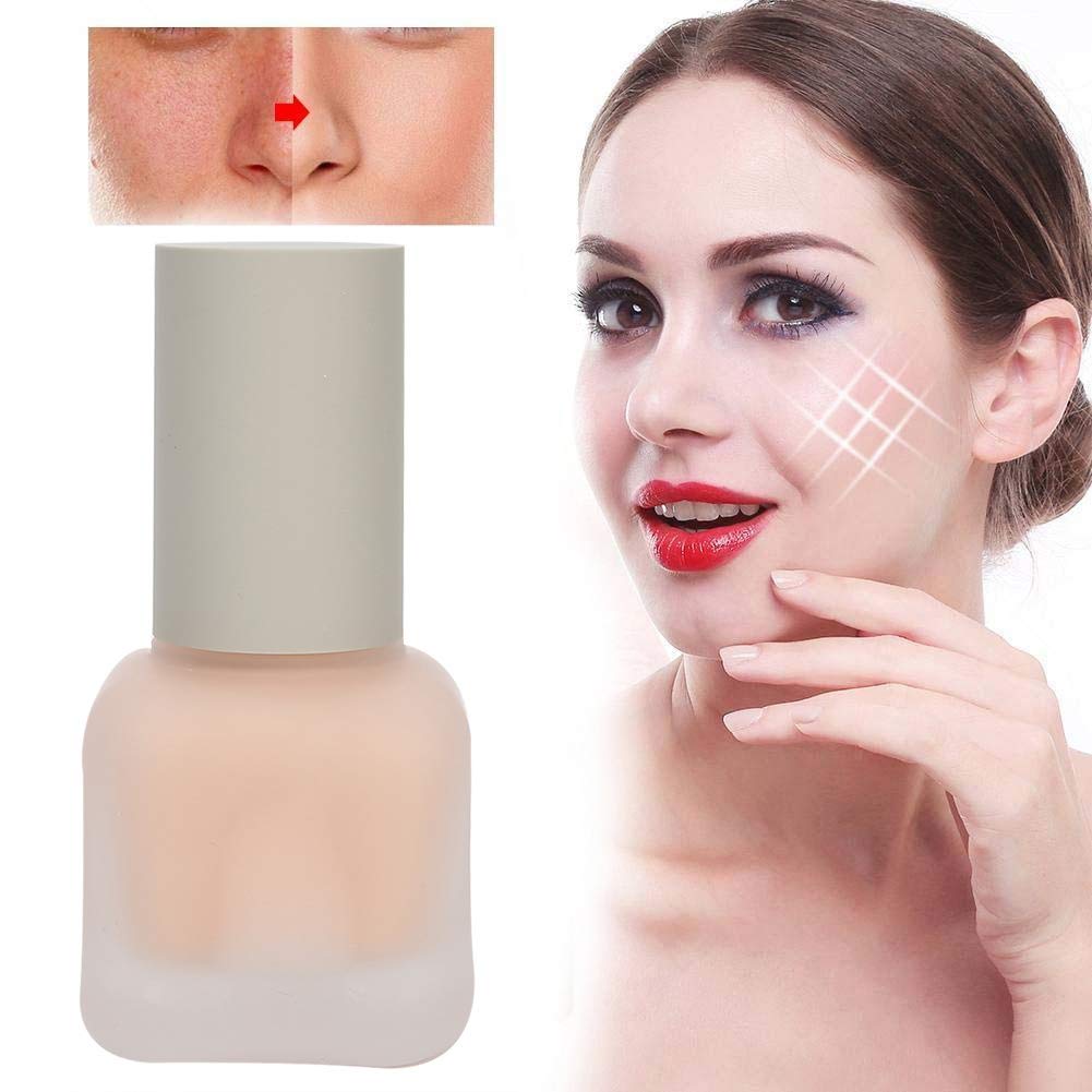 Moisturizing Makeup Liquid, Long Lasting Oil-Control Silky Delicate Face Concealer Cream Makeup Tools 30ml(natural)