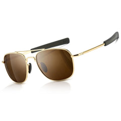 SUNGAIT Men's Military Style Polarized Pilot Aviator Sunglasses Bayonet Temples