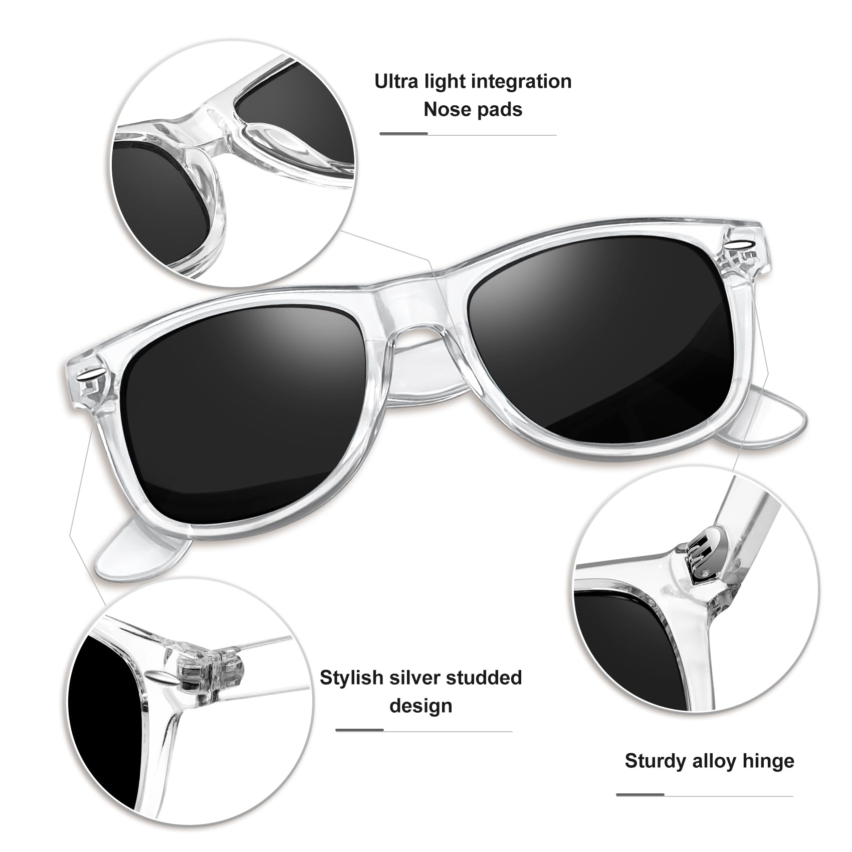KANASTAL Polarized Sunglasses Men, Fashion Square Sun Glasses Women, Classic Shades for Womens, Driving Fishing Outdoor 100% UV400 Protection