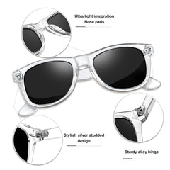 KANASTAL Polarized Sunglasses Men, Fashion Square Sun Glasses Women, Classic Shades for Womens, Driving Fishing Outdoor 100% UV400 Protection