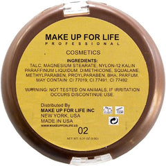 Make Up for Life Professional Bronzer, 02 Brown, 9g