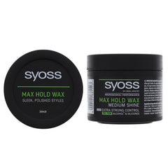 Syoss Max Hold Hair Wax Megamocny, Medium Shine, Extra Strong Control - 150ml
