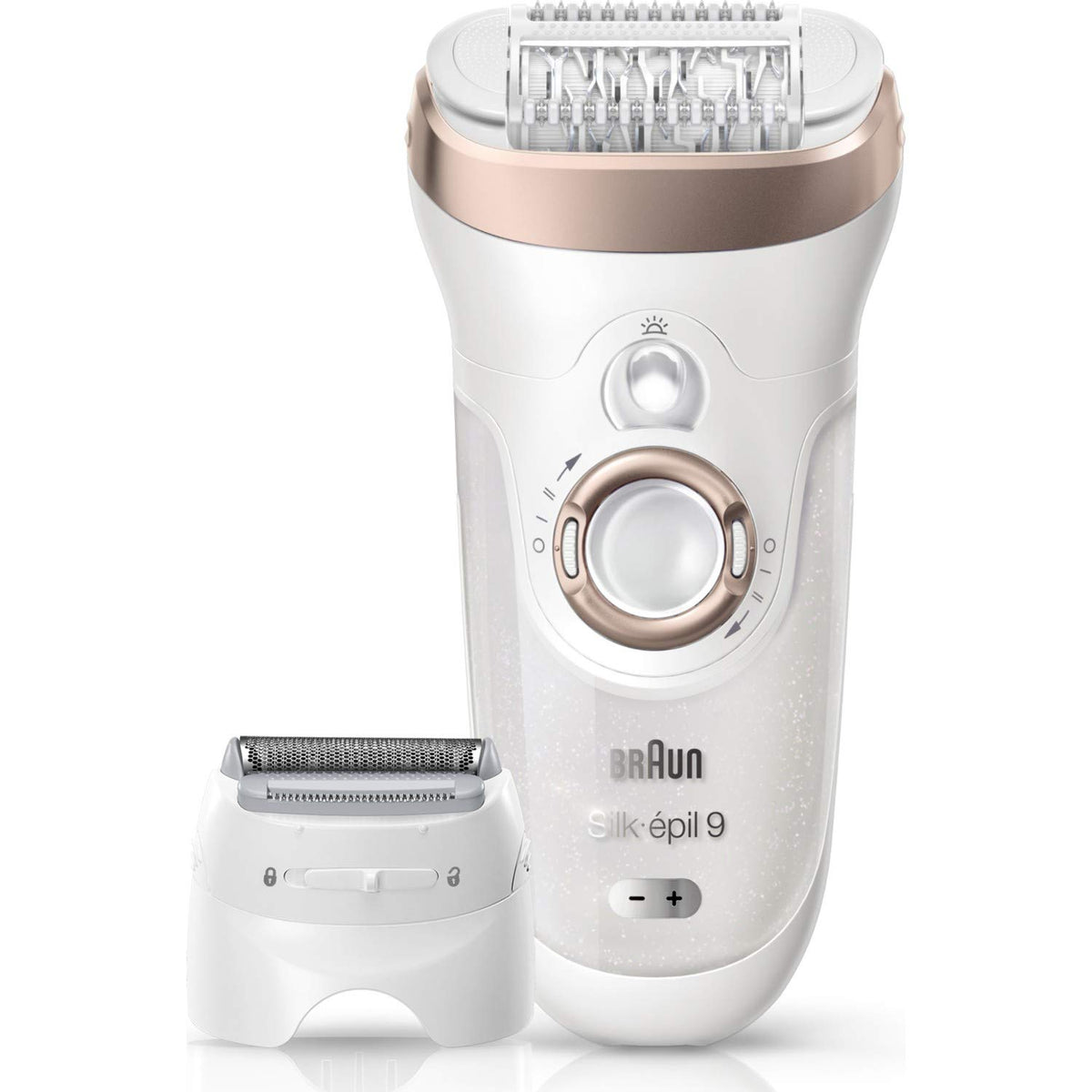 Braun Silk-épil 9 9-561 Wet and Dry Cordless Epilator/Epilation Plus 6 Extras (Compatible with UK 2-Pin Bathroom sockets), 2 Pin Plug