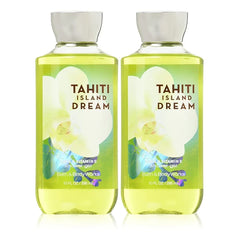 Bath & Body Works Gift Set of of 2 - 10 Fl Oz Shower Gel (Tahiti Island Dream)