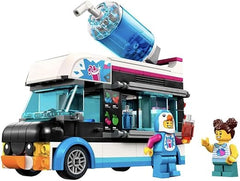 LEGO 60384 City Penguin Slushy Van, Truck Toy for 5 Plus Year Old Kids, Boys & Girls, Vehicle Building Set with Cosutme Figure, Summer Series, Gift Idea