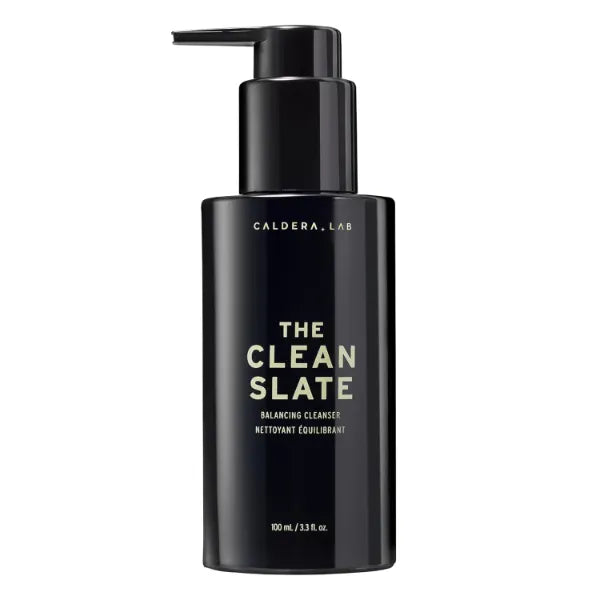 Caldera + Lab The Clean Slate | Men's Organic Foaming Facial Cleanser for Dry, Sensitive, & Normal Skin – Vegan, Natural & Antioxidant Packed Exfoliating Face Wash - 100ml