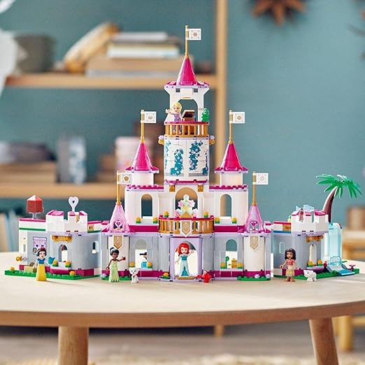 LEGO Disney Princess Ultimate Adventure Castle Building Toy for 6 Plus Year Old Kids, Girls & Boys with 5 Princess Mini-Doll Figures of Ariel, Rapunzel, Snow White, Moana and Tiana 43205