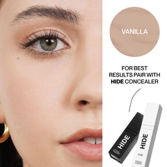 HIDE PREMIUM Liquid Foundation, Multi-Use Waterproof Foundation, Medium/Full Coverage Foundation, Shades for All Skin Types (See Shade Finder), Vanilla, 1 fl oz