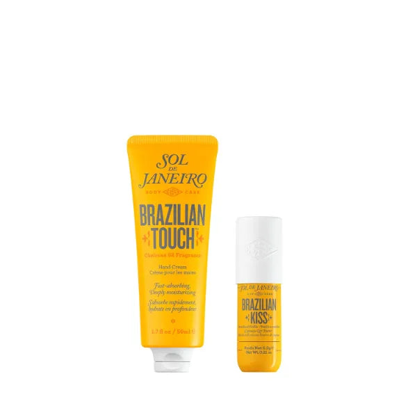 SOL DE JANEIRO Brazilian Touch Hand Cream + Brazilian Kiss Cupuacu Lip Butter Travel Size Duo