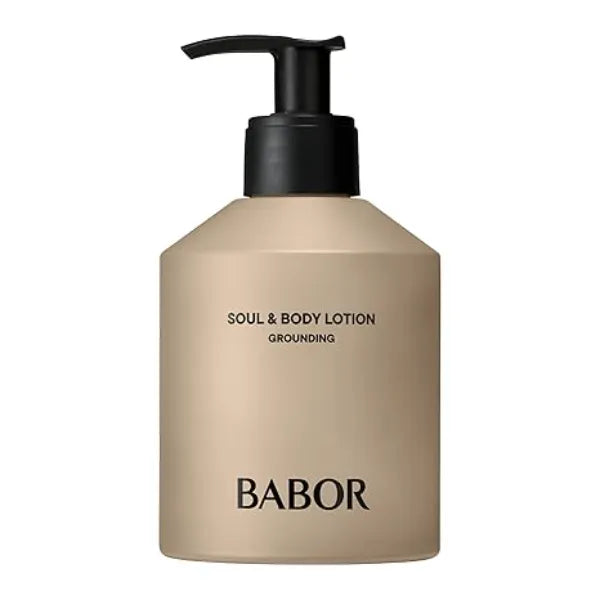 BABOR Soul & Body Lotion Grounding, Fast Absorbing Lotion with Vitamin F & Shea Butter for Nourished, Firm, Supple Skin, 8.45 fl oz