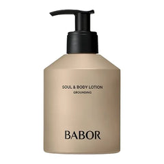 BABOR Soul & Body Lotion Grounding, Fast Absorbing Lotion with Vitamin F & Shea Butter for Nourished, Firm, Supple Skin, 8.45 fl oz