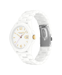 Coach GREYSON Men's Watch, Analog-White / Gold