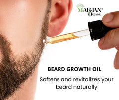 Organic Hair Growth Oil Serum 30ml | Strengthening Treatment with Organic Castor, Jojoba, Hemp Seed, Avocado & Sesame Oils + Essential Oils (Cedarwood Atlas, Peppermint, Tea Tree, Lavender, Niaouli