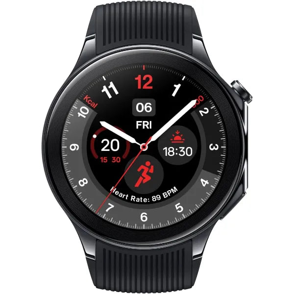 OnePlus Watch 2 GPS Smartwatch (OPWWE231) – Black Steel