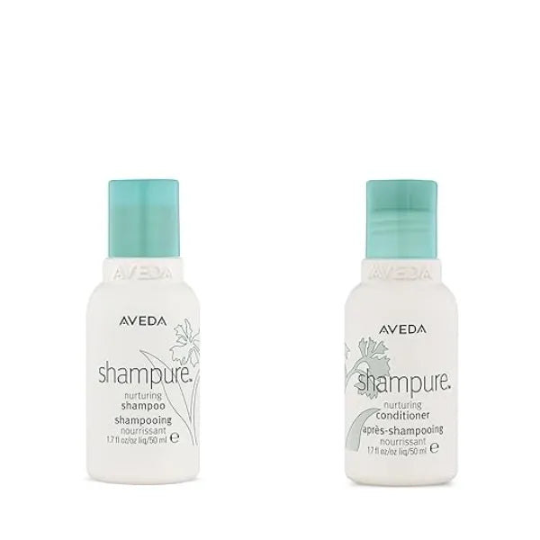 Aveda Shampure Nurturing Shampoo & Conditioner Duo Daily Shampoo & Conditioner for Normal, Fine to Medium Hair Silicone Free Travel Size