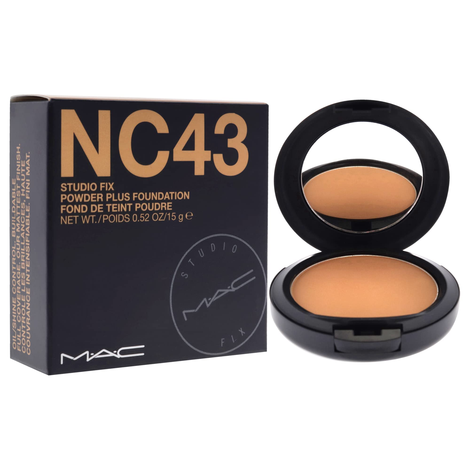 MAC Studio Fix Powder Plus Face Foundation - NC43, 0.52 oz.