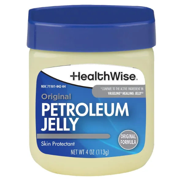 HealthWise Petroleum Jelly, 4 oz Jar