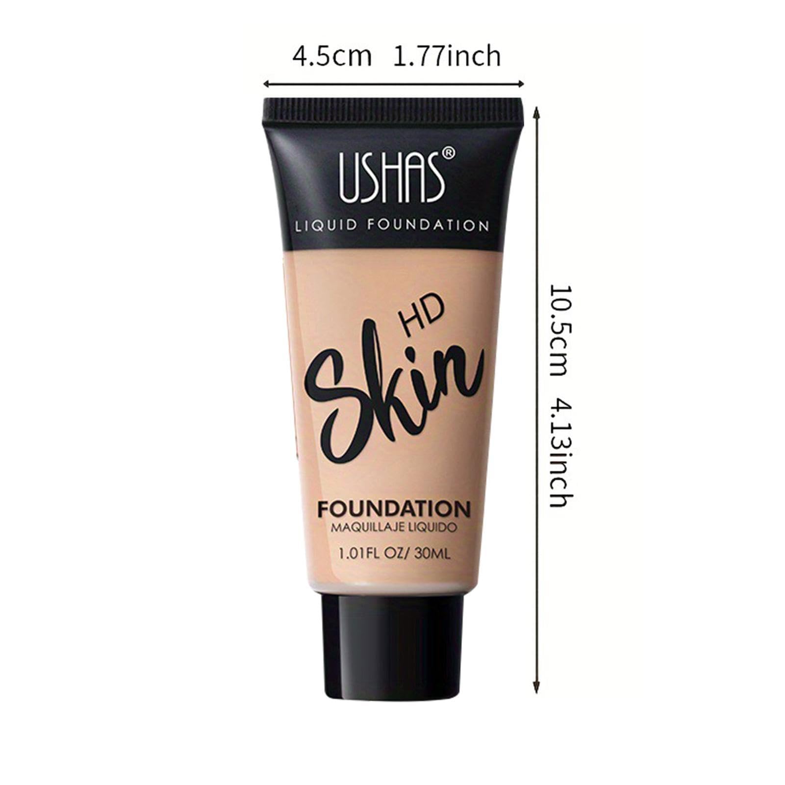 Matte Foundation Full Coverage, 30 Ml Soft Matte Face Foundation Makeup, Matte Hydrating Waterproof Foundation for a Naturally Perfect Look, Powder Foundation Full Coverage