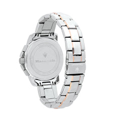 Maserati Men's R8873621008 SUCCESSO Analog Display Quartz Rose Gold Watch, Silver, Chronograph,Quartz Movement - Multicolor
