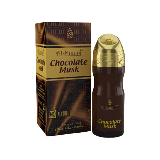 Al Nuaim Chocolate Series Chocolate Musk 20ml For Men & Women |Alcohol Free Attar Roll On | Concentrated Perfume Oil | Premium-Grade Oriental Attar