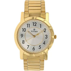 Titan Karishma Watch for Men 1647YM01, Yellow, bracelet