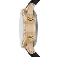 Skechers Women's Brinkley Digital Chronograph Watch, Color: Black, Gold (Model: SR6281), Black