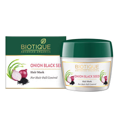 Biotique Onion Black Seed Hair Mask, Ideal For Hair Fall Control - 175g