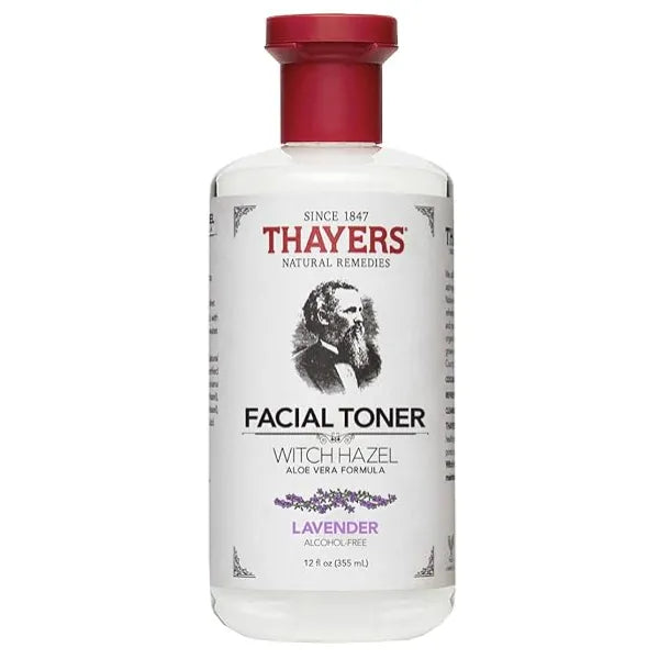 THAYERS Alcohol-Free, Hydrating Lavender Witch Hazel Facial Toner with Aloe Vera Formula, Vegan, Dermatologist Tested and Recommended, 12 Oz ( 355 ml)
