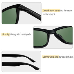 KANASTAL Polarized Sunglasses for Women, Classic Square Mens Sun Glasses, Lightweight Shades for Womens Outdoor 100% UV400 Protection Driving Fishing Golf Outdoor Activities