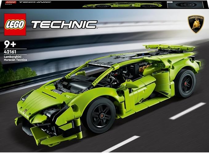 LEGO 42161 Technic Lamborghini Huracán Tecnica Toy Car Model Kit, Racing Car Building Set for Kids, Boys, Girls and Motor Sport Fans, Collectible Gift Idea