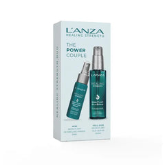 L'ANZA Healing Strength Duo Hair Kit, Neem Plant Silk Serum Treatment & Neem Detangling Spray in a Gift Box, Healthy Growth & Split End Repair, Luxury Hair Care for Dry, Damaged Locks (1/3.4 Fl Oz)