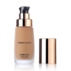 Faces Canada HD Runway Ready Foundation - High Coverage, Oil-Free, Vegan & Cruelty-Free, Almond Beige 06 (Beige), 1.01 Fl Oz