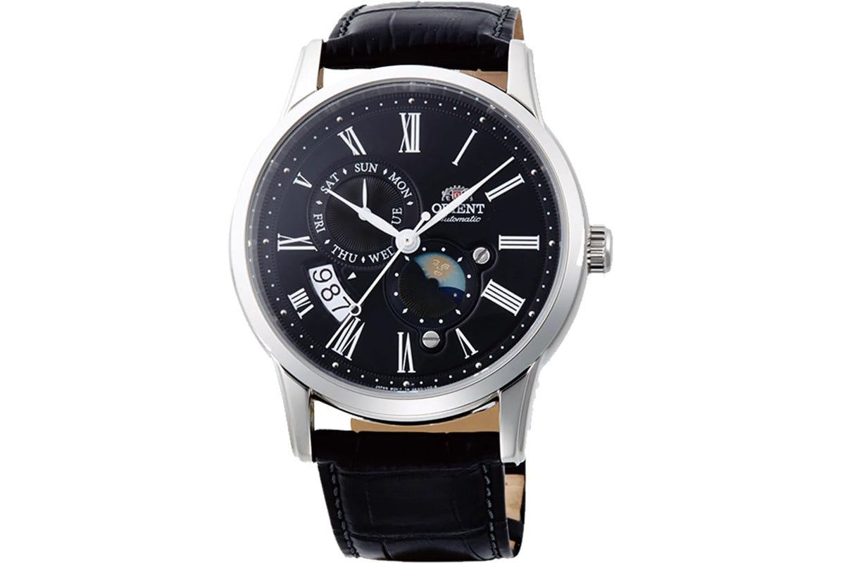 Orient Stainless Steel Japanese Automatic/Hand Winding Watch with Sapphire Crystal Model: RA-AK00