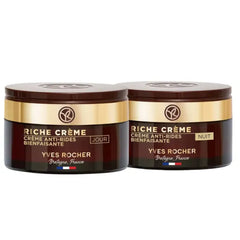 Yves Rocher Riche Creme Wrinkle Smoothing Mature Skin Day and Night Cream Set of 2, 50 ml./ 1.7 fl.oz.