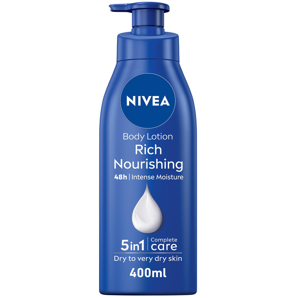 NIVEA Body Lotion Extra Dry Skin, Nourishing Almond Oil & Vitamin E, 400ml