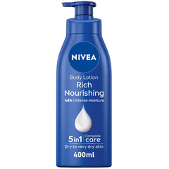 NIVEA Body Lotion Extra Dry Skin, Nourishing Almond Oil & Vitamin E, 400ml