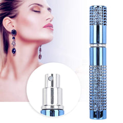 Metal Perfume Bottle, Lightweight Good Sealing Effect Refillable Spray Dispenser, for Makeup Lovers Professional Makeup Artist(AB048R blue)