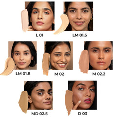 Ruby's Organics Liquid Foundation for Face Makeup, Waterproof, Full Coverage Blendable, Long Lasting, Matte Finish and Poreless, Normal to Oily Skin, Vegan, Paraben and Silicon-Free, Shade D 03, 30 ml