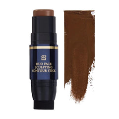 SIIA Cosmetics, Duo Face Sculpting Contour Bronzer Stick, Dual-Use Applicator for Perfect Sculpt & Blend, Natural Finish, .32 Ounce (Cocoa Brown)