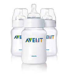 AVENT Philips SCF68337 Classic Feeding Bottles Set Of 3 White, 260 ML