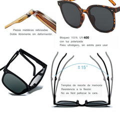 Fashion Polarized Folding Sunglasses, 2023 Smooth Beach UV400 Sunglasses for Men and Women, Suitable for Travel, Driving, Outdoor, Easy to Carry