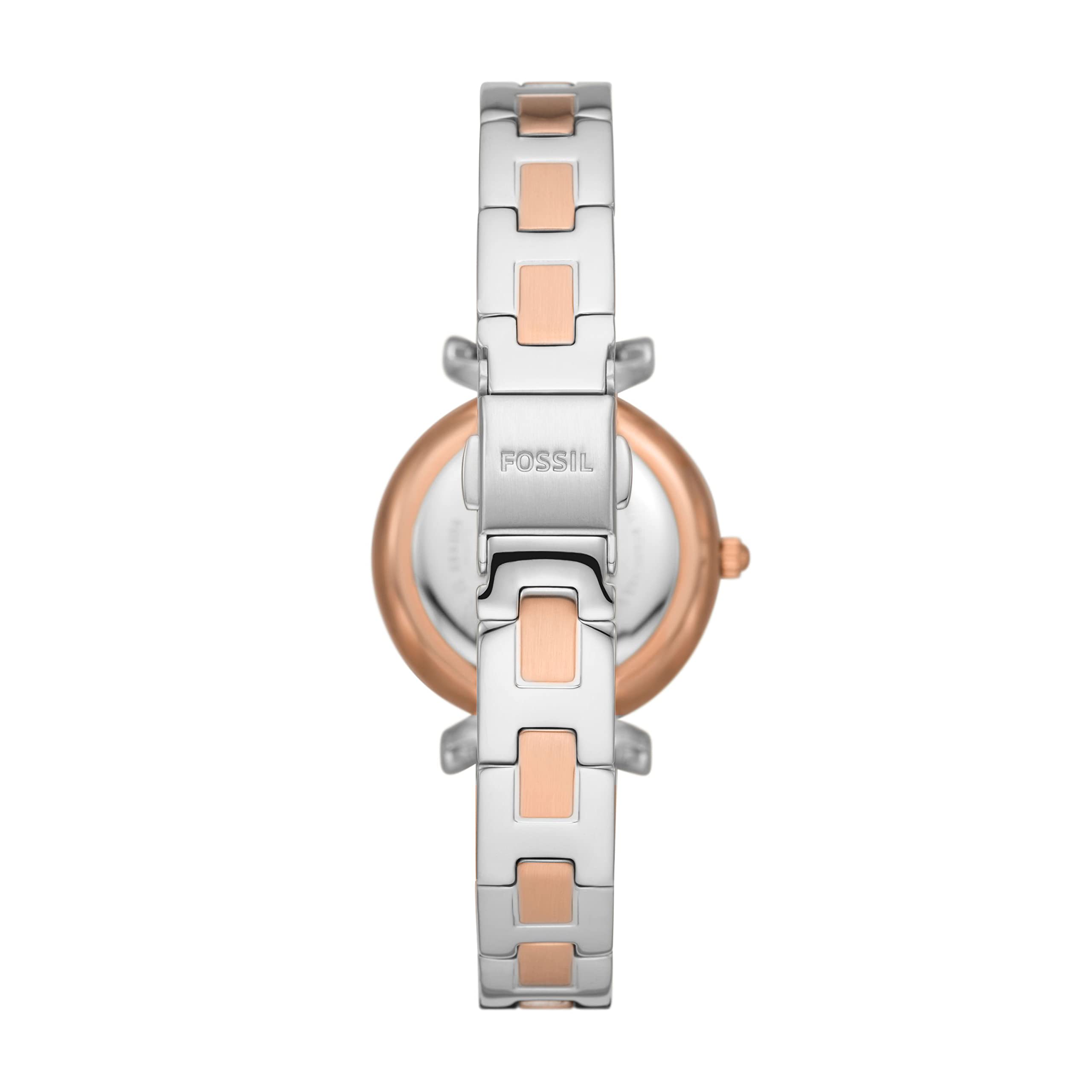 Fossil Women's Carlie Three-Hand, Stainless Steel Watch with a 28mm case size