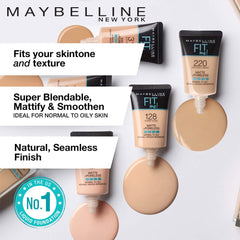 Maybelline New York Fit Me Foundation & Compact Powder Set - 128 (Matte, Oil Control)
