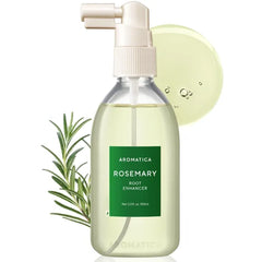 AROMATICA Root Enhancer Rosemary water spray for hair growth - with rosemary oil & caffeine & biotin - Korean hair care for hair thinning & hair loss - free from silicone, paraben and sulfate 3.3 Floz
